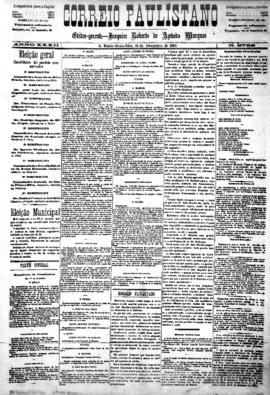 Correio paulistano [jornal], [s/n]. São Paulo-SP, 18 dez. 1885.