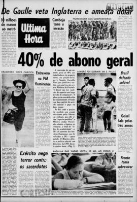 Última Hora [jornal]. Rio de Janeiro-RJ, 28 nov. 1967 [ed. matutina].