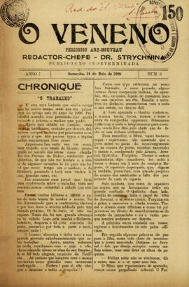 O Veneno [jornal], [s/n]. Sorocaba-SP, 24 mai. 1908.