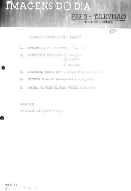 TV Tupi [emissora]. Diário de São Paulo na T.V. [programa]. Roteiro [televisivo], 07 abr. 1958.