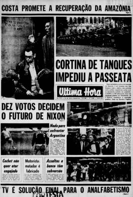 Última Hora [jornal]. Rio de Janeiro-RJ, 07 ago. 1968 [ed. matutina].