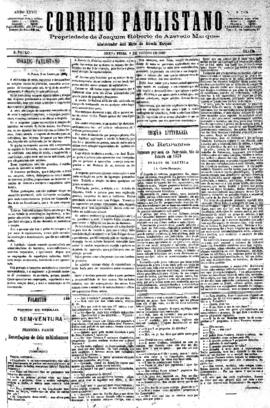 Correio paulistano [jornal], [s/n]. São Paulo-SP, 06 ago. 1880.