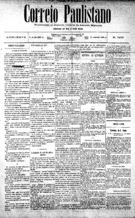 Correio paulistano [jornal], [s/n]. São Paulo-SP, 16 out. 1881.