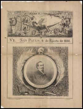 O Bohemio [jornal], a. 1, n. 1. São Paulo-SP, 06 ago. 1881.