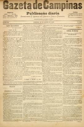 Gazeta de Campinas [jornal], a. 8, n. 1103. Campinas-SP, 12 ago. 1877.