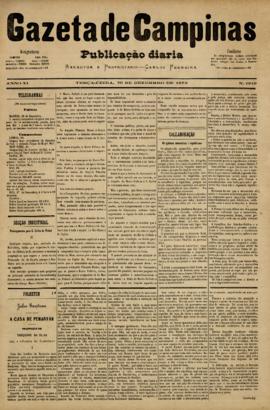 Gazeta de Campinas [jornal], a. 10, n. 1810. Campinas-SP, 30 dez. 1879.