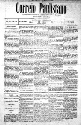 Correio paulistano [jornal], [s/n]. São Paulo-SP, 06 ago. 1881.