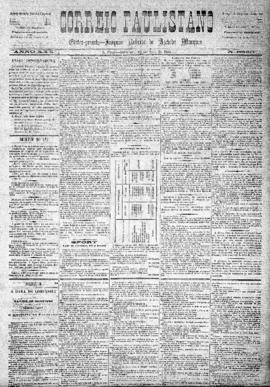 Correio paulistano [jornal], [s/n]. São Paulo-SP, 25 mai. 1884.