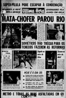 Última Hora [jornal]. Rio de Janeiro-RJ, 01 ago. 1968 [ed. matutina].