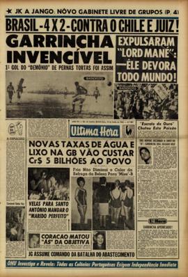 Última Hora [jornal]. Rio de Janeiro-RJ, 14 jun. 1962 [ed. regular].