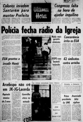 Última Hora [jornal]. Rio de Janeiro-RJ, 07 out. 1967 [ed. vespertina].