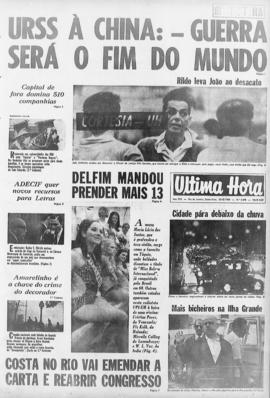 Última Hora [jornal]. Rio de Janeiro-RJ, 29 ago. 1969 [ed. matutina].