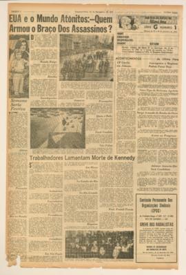 Última Hora [jornal]. Rio de Janeiro-RJ, 25 nov. 1963 [ed. regular].