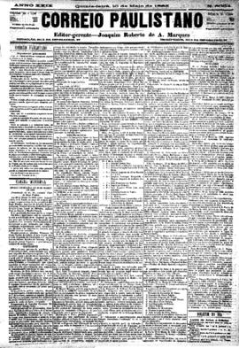 Correio paulistano [jornal], [s/n]. São Paulo-SP, 10 mai. 1883.