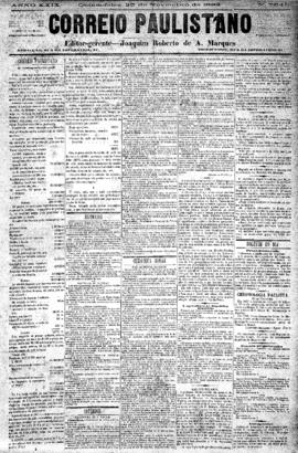 Correio paulistano [jornal], [s/n]. São Paulo-SP, 23 nov. 1882.