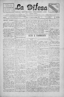 La Difesa [jornal], a. 3, n. 85. São Paulo-SP, 25 jul. 1926.