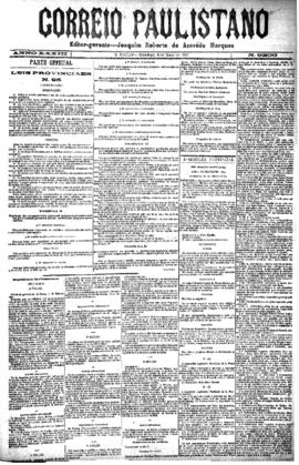 Correio paulistano [jornal], [s/n]. São Paulo-SP, 08 mai. 1887.