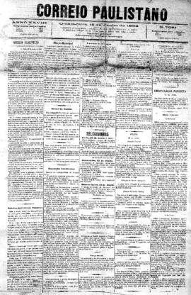 Correio paulistano [jornal], [s/n]. São Paulo-SP, 15 jun. 1882.