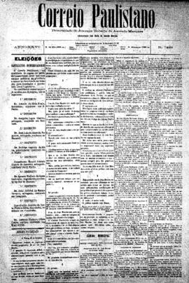 Correio paulistano [jornal], [s/n]. São Paulo-SP, 27 out. 1881.