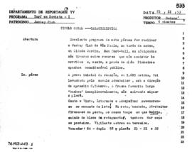 TV Tupi [emissora]. Turf em Revista [programa]. Roteiro [televisivo], 23 nov. 1953.