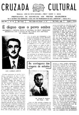 Cruzada cultural [jornal], a. 7, n. 26. São Paulo-SP, 1960.
