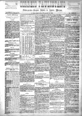 Correio paulistano [jornal], [s/n]. São Paulo-SP, 29 abr. 1886.