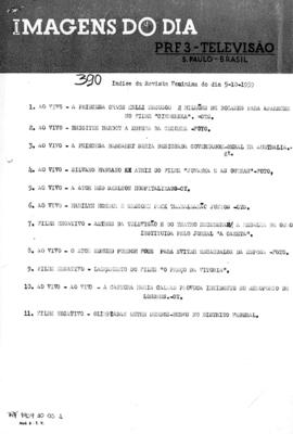 TV Tupi [emissora]. Revista Feminina [programa]. Roteiro [televisivo], 05 out. 1959.