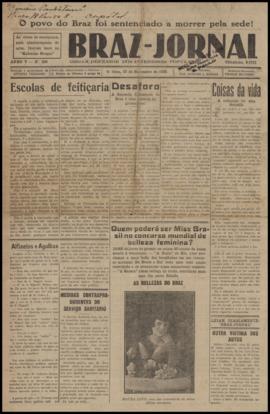 O Braz [jornal], a. 5, n. 259. São Paulo-SP, 23 nov. 1928.