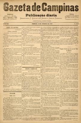 Gazeta de Campinas [jornal], a. 8, n. 1155. Campinas-SP, 14 out. 1877.