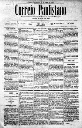 Correio paulistano [jornal], [s/n]. São Paulo-SP, 22 jun. 1881.