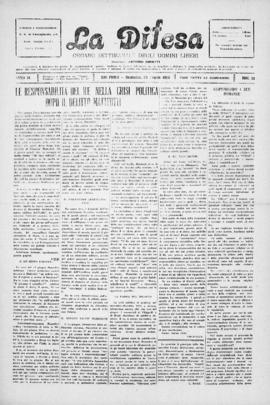 La Difesa [jornal], a. 3, n. 73. São Paulo-SP, 23 mai. 1926.