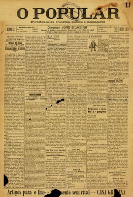O Popular [jornal], [s/n]. Araraquara-SP, 17 mai. 1908.
