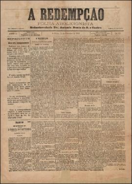 A Redempção [jornal], a. 2, n. 112. São Paulo-SP, 12 fev. 1888.