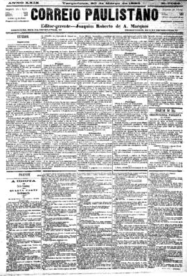 Correio paulistano [jornal], [s/n]. São Paulo-SP, 20 mar. 1883.