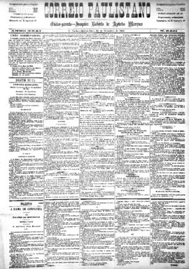 Correio paulistano [jornal], [s/n]. São Paulo-SP, 25 set. 1884.