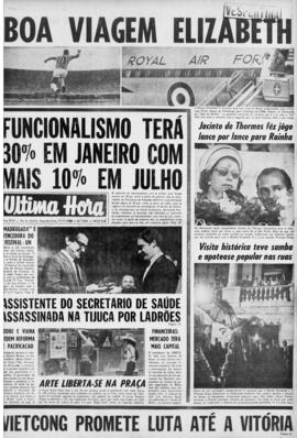 Última Hora [jornal]. Rio de Janeiro-RJ, 11 nov. 1968 [ed. vespertina].