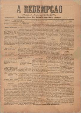 A Redempção [jornal], a. 2, n. 123. São Paulo-SP, 22 mar. 1888.