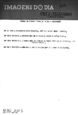 TV Tupi [emissora]. Revista Feminina [programa]. Roteiro [televisivo], 20 dez. 1962.
