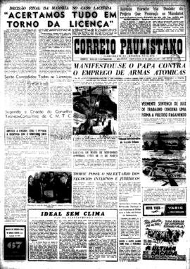Correio paulistano [jornal], [s/n]. São Paulo-SP, 25 abr. 1957.