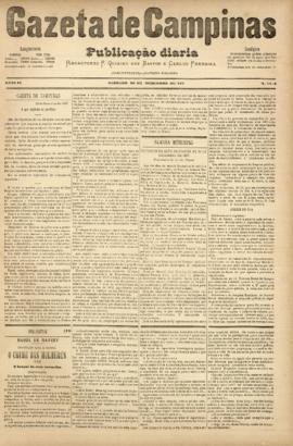 Gazeta de Campinas [jornal], a. 8, n. 1216. Campinas-SP, 29 dez. 1877.