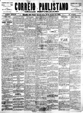 Correio paulistano [jornal], [s/n]. São Paulo-SP, 18 jan. 1893.