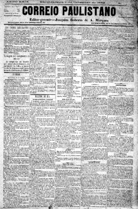 Correio paulistano [jornal], [s/n]. São Paulo-SP, 11 dez. 1882.