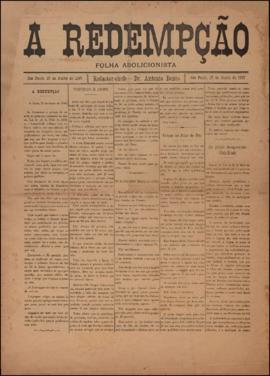 A Redempção [jornal], [s/n]. São Paulo-SP, 27 jun. 1897.