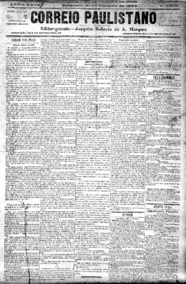 Correio paulistano [jornal], [s/n]. São Paulo-SP, 21 out. 1882.