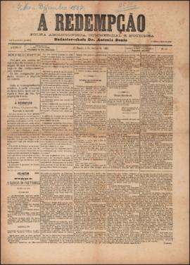 A Redempção [jornal], a. 1, n. 50. São Paulo-SP, 03 jul. 1887.