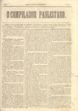 O Compilador paulistano [jornal], [s/n]. São Paulo-SP, 23 fev. 1853.