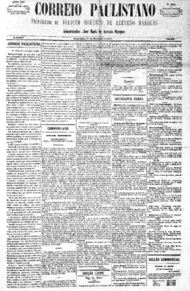 Correio paulistano [jornal], [s/n]. São Paulo-SP, 27 dez. 1878.