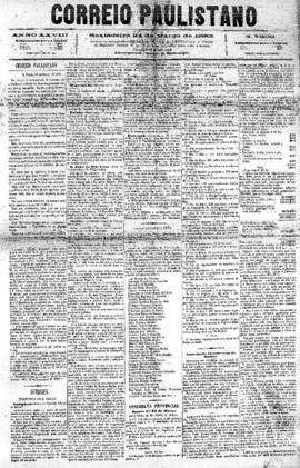 Correio paulistano [jornal], [s/n]. São Paulo-SP, 24 mar. 1882.