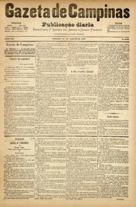 Gazeta de Campinas [jornal], a. 8, n. 1107. Campinas-SP, 18 ago. 1877.