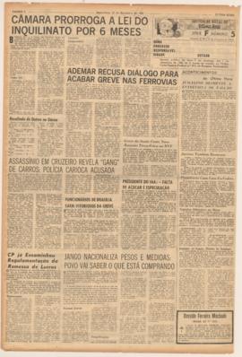 Última Hora [jornal]. Rio de Janeiro-RJ, 22 nov. 1963 [ed. regular].
